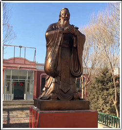 大型孔子銅雕