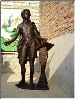 1.8米鑄銅肖邦站像