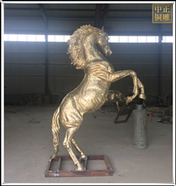 鑄造黃銅雕馬