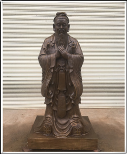銅雕孔子像