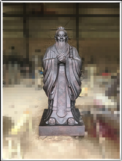 制作孔子銅像