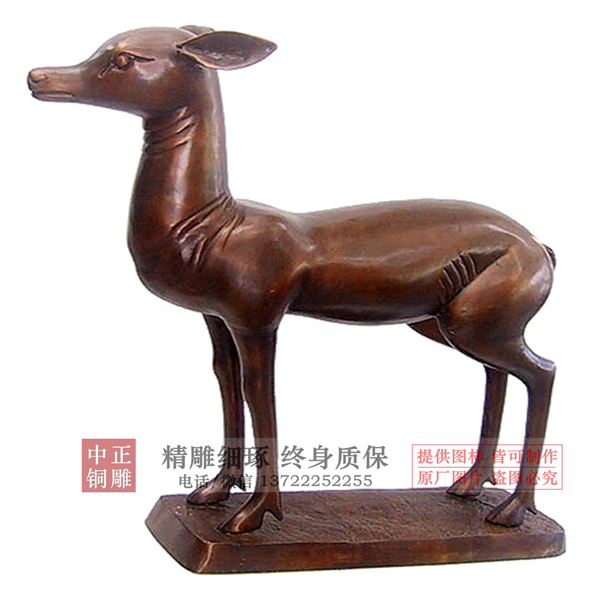 景區銅鹿造型