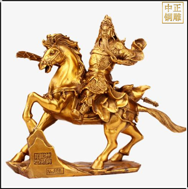 ?關公騎馬銅像