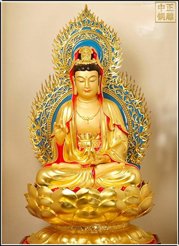 大型觀音菩薩銅佛像