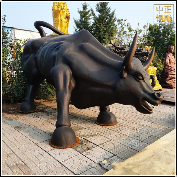 大型室外景觀銅牛