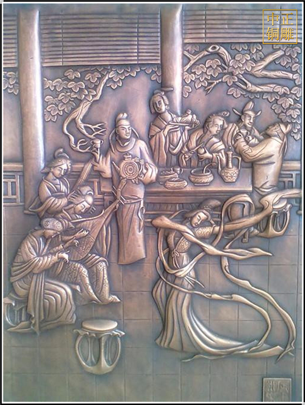 紫銅浮雕壁畫