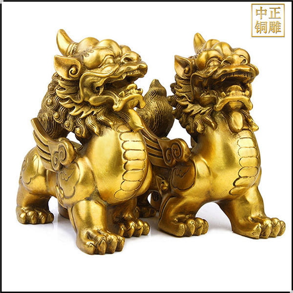 大號銅貔貅一對