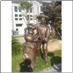 倒茶人物園林雕塑