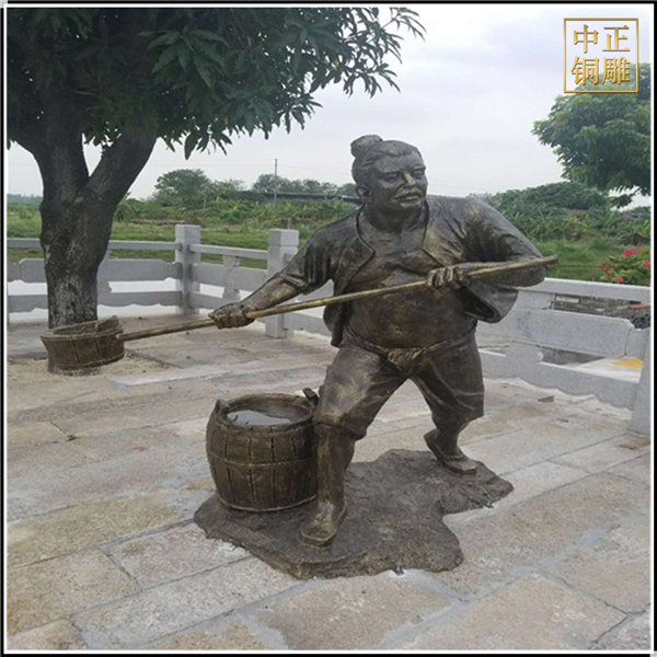 大型古代人物銅雕塑鑄造