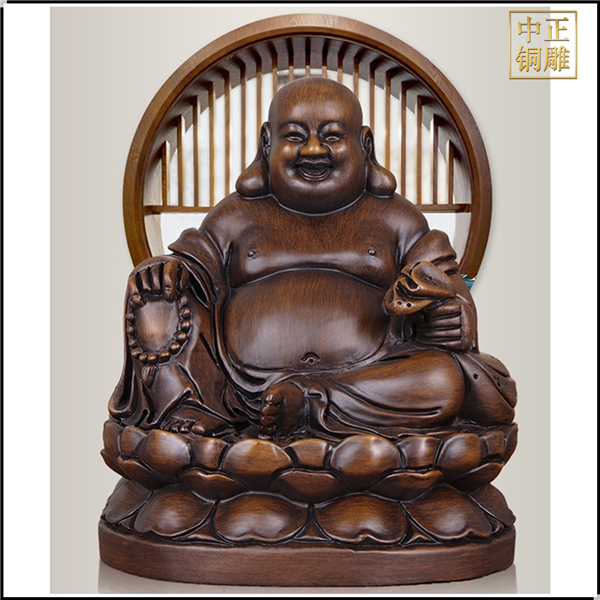 銅彌勒佛像擺件