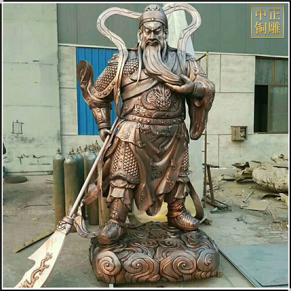 兩米銅關公像鑄造