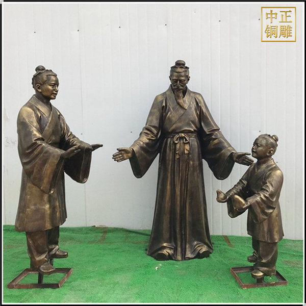 定制古代人物銅雕塑