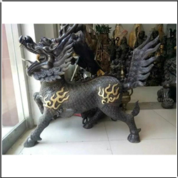 室內青銅麒麟擺件