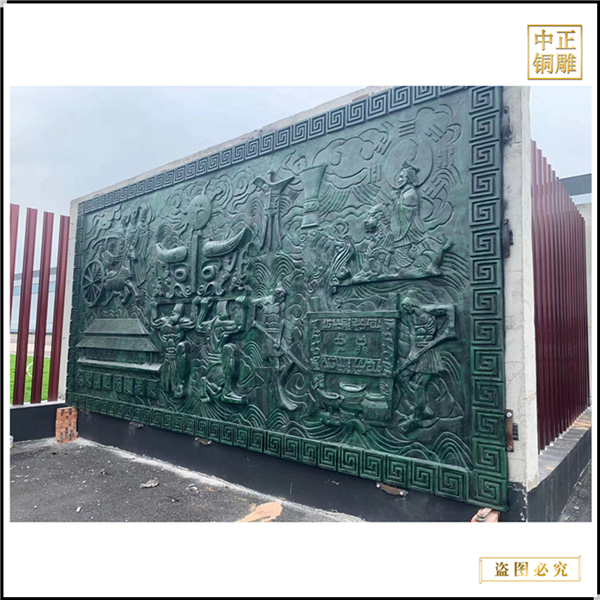 古建墻壁墻面銅浮雕