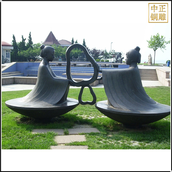 讀書的價(jià)值觀校園雕塑