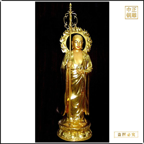 1米高地藏王站像鑄造