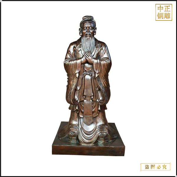 校園銅孔子雕像