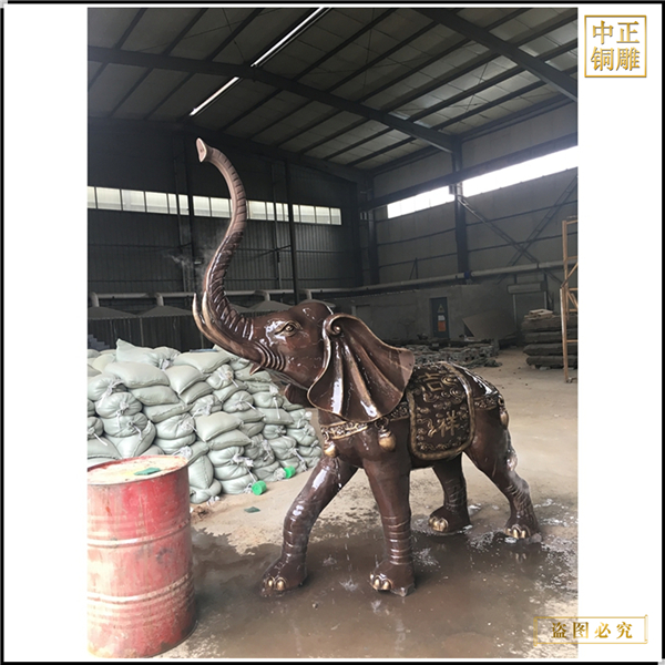 酒店別墅門口銅雕大象批發