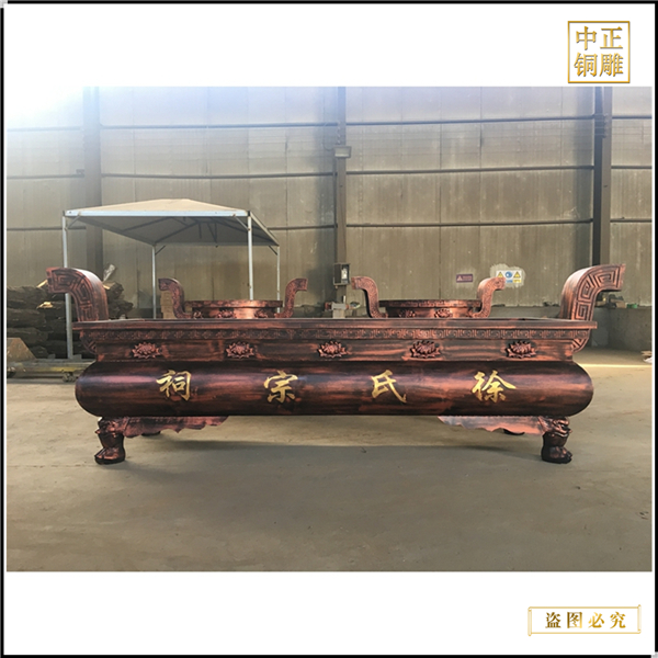 寺廟鑄銅香爐