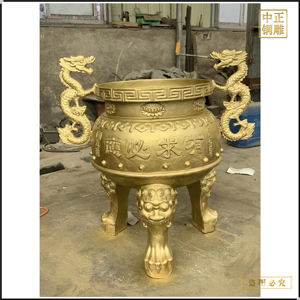 大型圓形銅香爐供應廠家