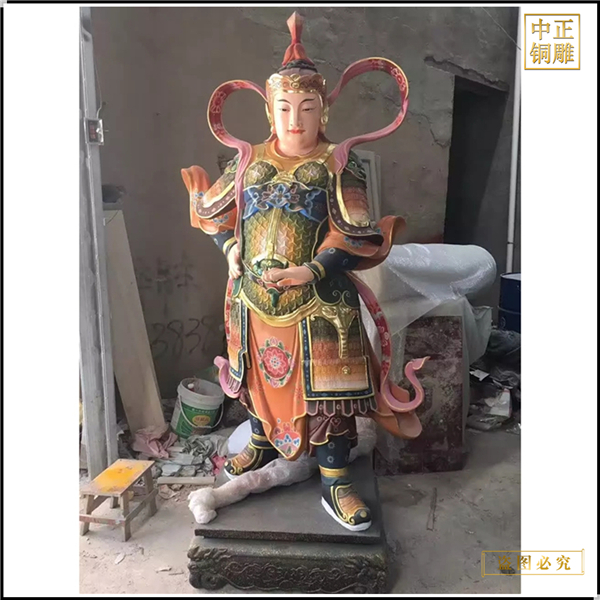 1米彩繪朝天韋陀菩薩供應.jpg 1米彩繪朝天韋陀菩薩供應.jpg