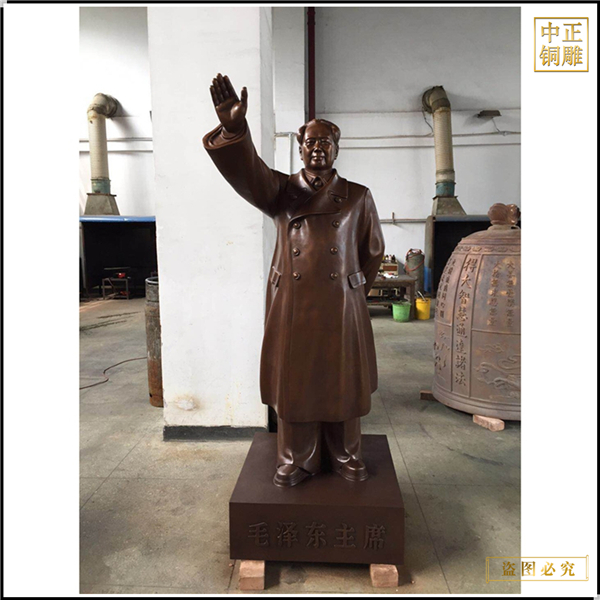 名人雕塑揮手銅雕塑