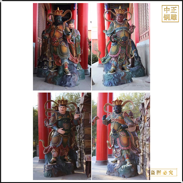 5米純銅四大天王雕塑