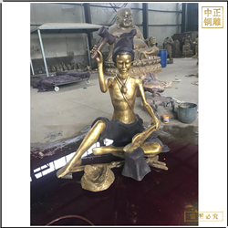 打鐵人物銅雕塑