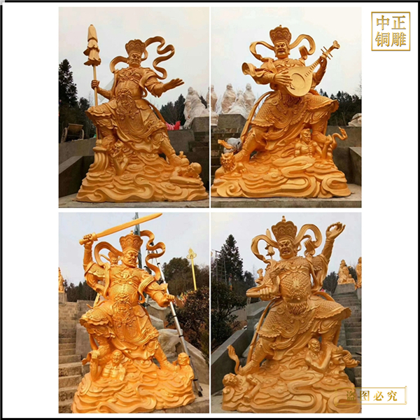 寺廟四大天王銅佛像價格