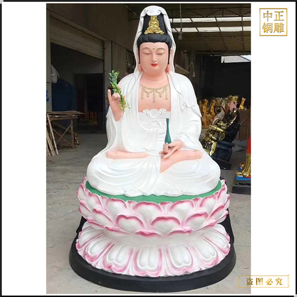 純白色觀世音菩薩像