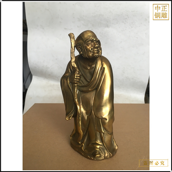 寺廟十八羅漢佛像雕塑