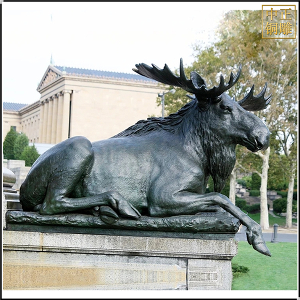 室外景觀駝鹿動物雕塑